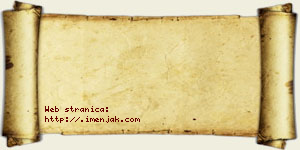 Jovana Okošanović vizit kartica